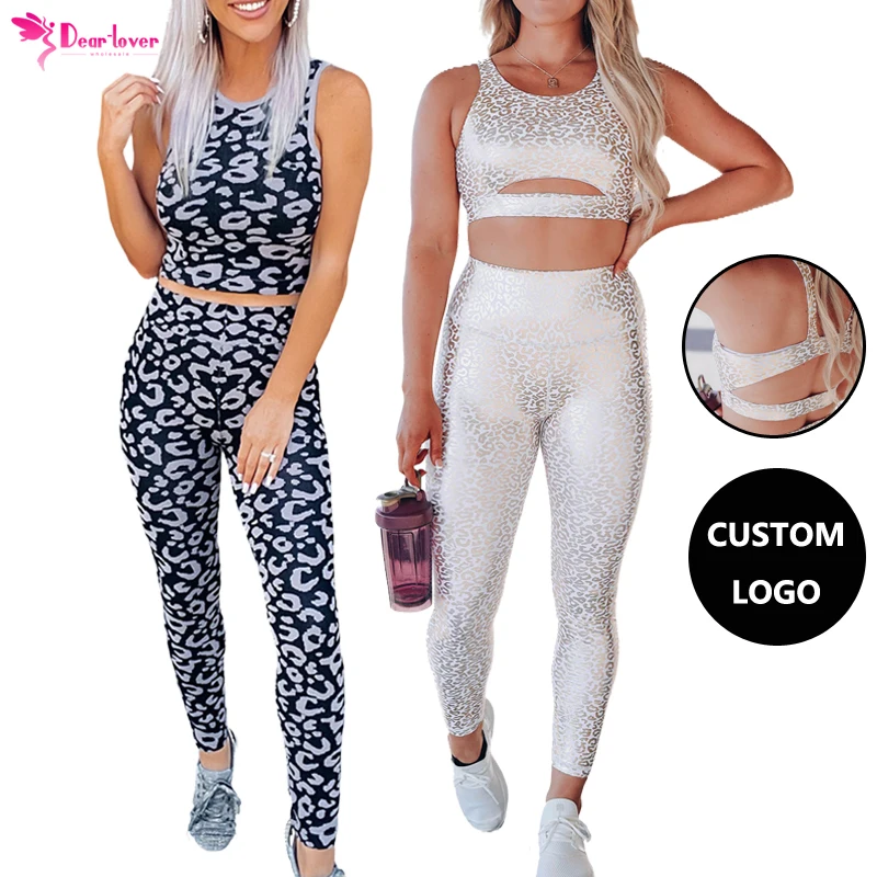 Wholesale Custom Private Label Women Leopard Print High Waist 2 Piece Gym Active Yoga Clothes Set Fitness Workout Clothing, Leopard print workout clothing
Wholesale Custom Private Label Women Leopard Print High Waist 2 Piece Gym Active Yoga Clothes Set Fitness Workout Clothing, Leopard print workout clothing