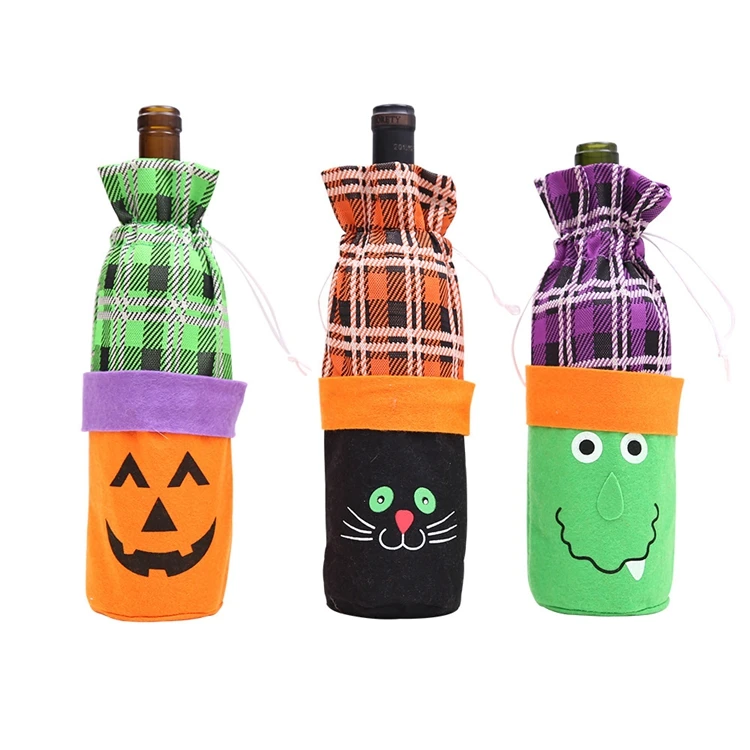 Halloween Decoration Bottle Set Creative Witch Pumpkin Red Wine Champagne Bottle Bag Bar Atmosphere Decoration, Pumpkin, black cat, witch
Halloween Decoration Bottle Set Creative Witch Pumpkin Red Wine Champagne Bottle Bag Bar Atmosphere Decoration, Pumpkin, black cat, witch
