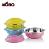 Thermal Insulated 304 Stainless Steel Bento Lunch Bowl For Kids with Plastic Cover