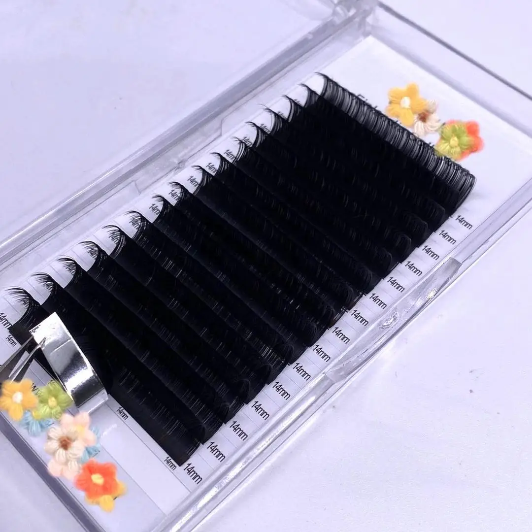 easy fanning eyelash extension professional easy fan lashes custom eyelash packaging Matte black lashes
easy fanning eyelash extension professional easy fan lashes custom eyelash packaging Matte black lashes