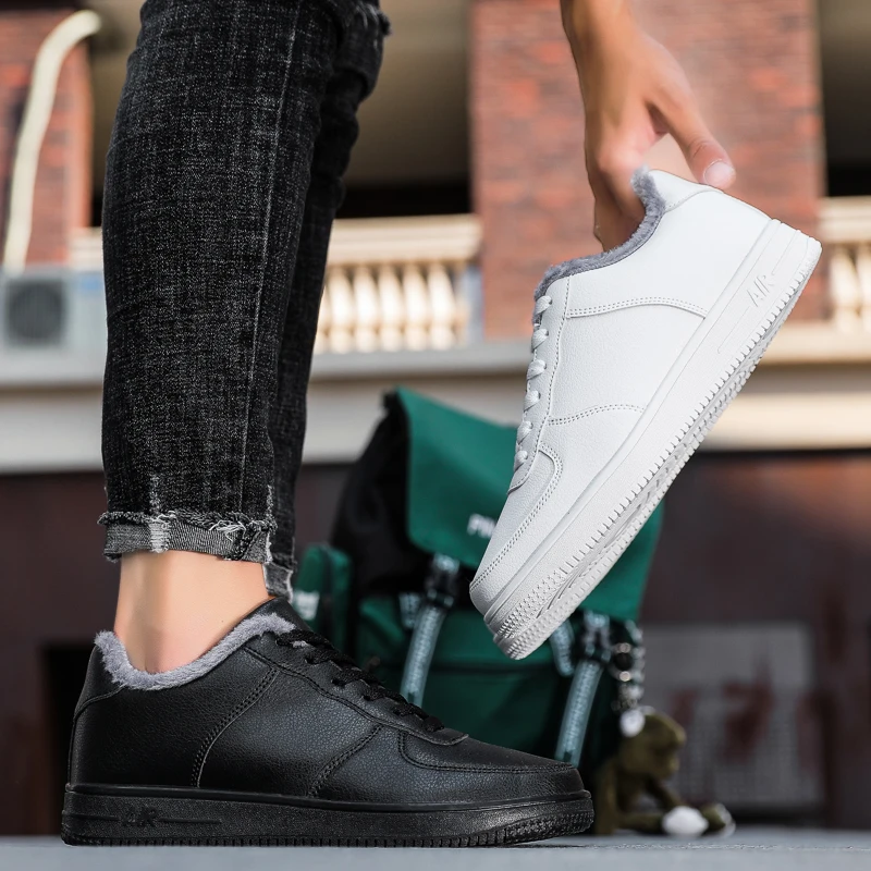 Winter Black White Big Size Men's Casual Shoes Skateboard Sneaker 47 for Men and Women
Winter Black White Big Size Men's Casual Shoes Skateboard Sneaker 47 for Men and Women