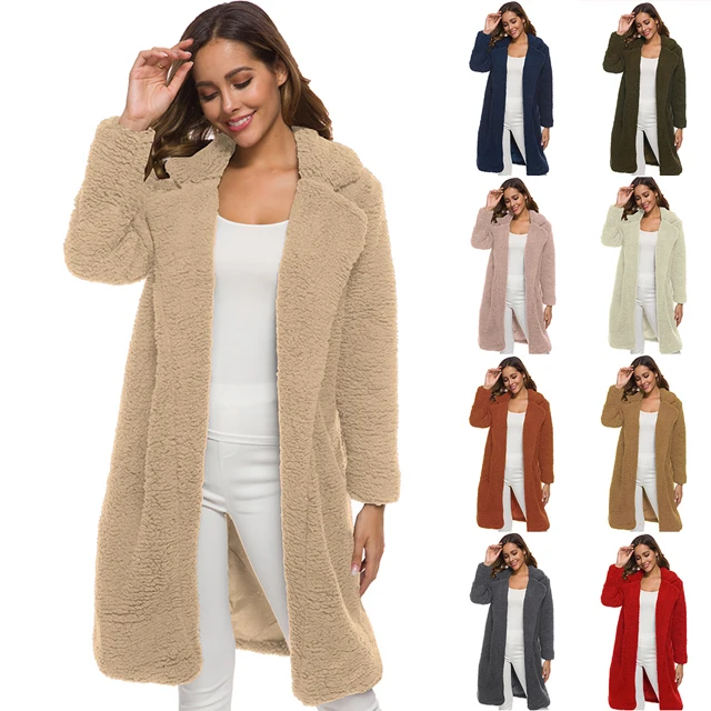 Winter Long Jacket Ladies Casual Front Open Cardigan Outwear Fashion Thick Soft Warm Teddy Bear Fleece Fur Fluffy Coat for Women, Custom color
Winter Long Jacket Ladies Casual Front Open Cardigan Outwear Fashion Thick Soft Warm Teddy Bear Fleece Fur Fluffy Coat for Women, Custom color