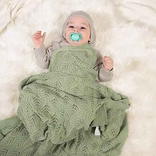 Sleep Pod Blanket Cellular Knitted Baby Blanket Cotton Cable Knitted Cellular Cozy Breathable Toddler Blanket For Newborn Baby
Sleep Pod Blanket Cellular Knitted Baby Blanket Cotton Cable Knitted Cellular Cozy Breathable Toddler Blanket For Newborn Baby