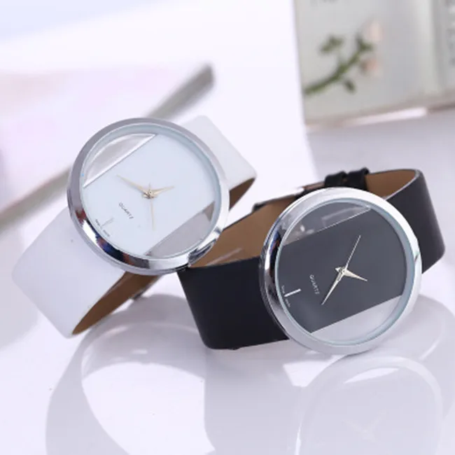 Fashion Simple Transparency Hollow Out Ladies Watch Leather Band Quartz WristWatch Accessories For Couple
Fashion Simple Transparency Hollow Out Ladies Watch Leather Band Quartz WristWatch Accessories For Couple