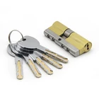 European Profile Solid Brass Double Open Safe Lock Cylinder 2+5 Normal or Computer Keys