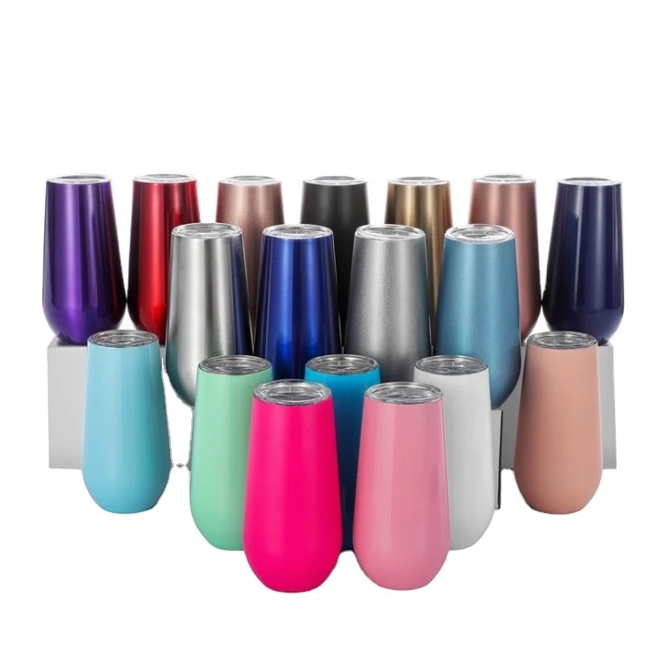 6oz Promotion wholesale vacuum insulated coffee mug personalized stainless steel tumbler used vacuum tumblers wine Champaign mug, Customized color
6oz Promotion wholesale vacuum insulated coffee mug personalized stainless steel tumbler used vacuum tumblers wine Champaign mug, Customized color