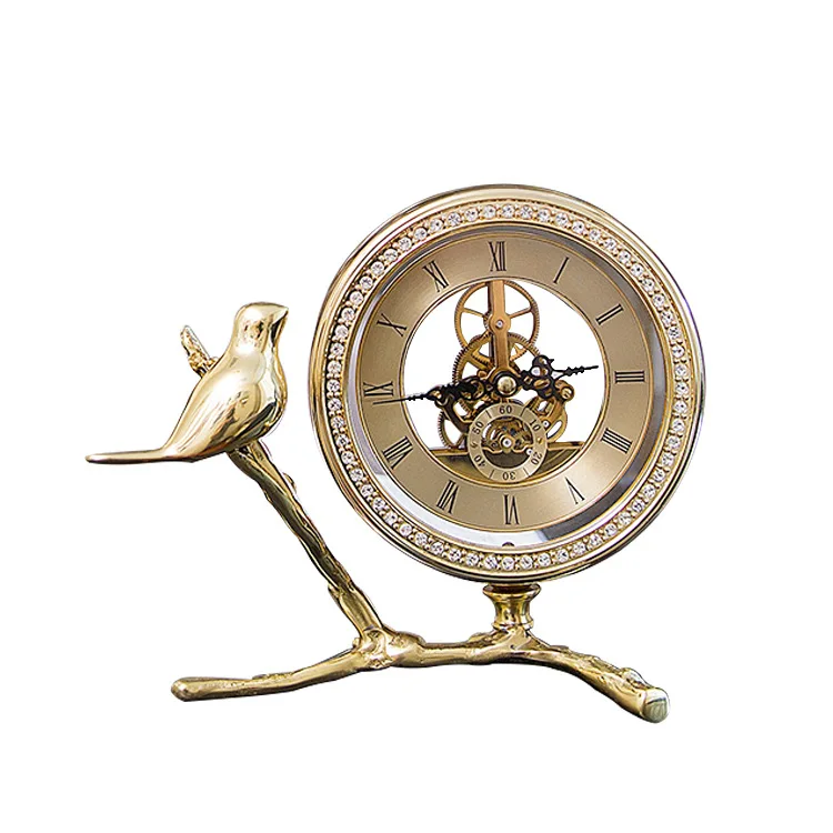 Light luxury desk clock ornaments living room bedroom study bedside table clock home decoration clock, Gold
Light luxury desk clock ornaments living room bedroom study bedside table clock home decoration clock, Gold