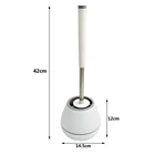 2019 new trendy best selling bathroom toilet cleaning soft TPR toilet brush set