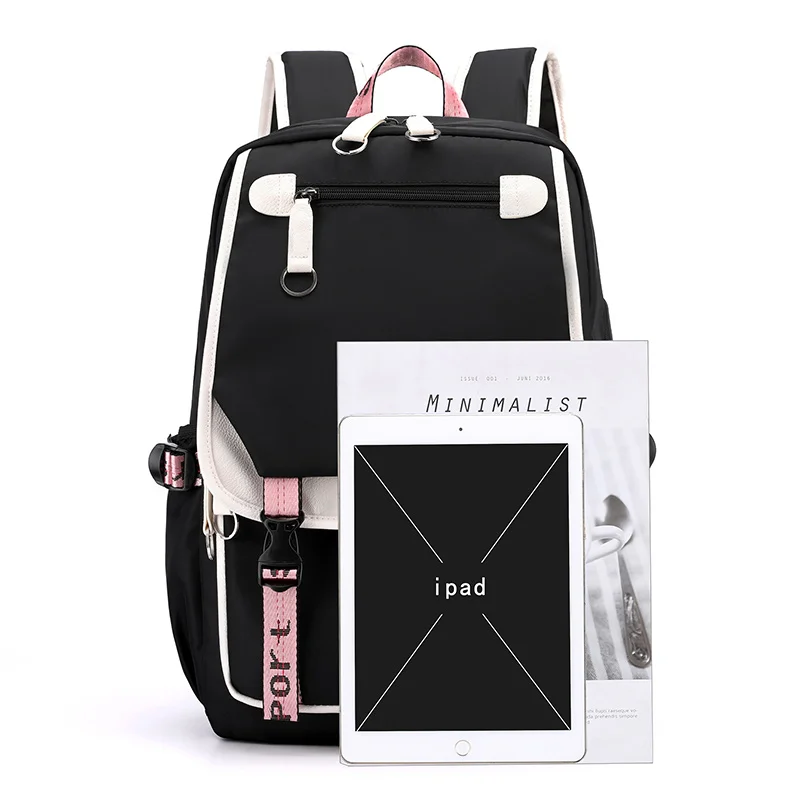 2021 18'' inches customized logo TIKTOK printing USB charger colorful backpack headphone connect bagpack backbag, Black, green, pink, blue, yellow
2021 18'' inches customized logo TIKTOK printing USB charger colorful backpack headphone connect bagpack backbag, Black, green, pink, blue, yellow