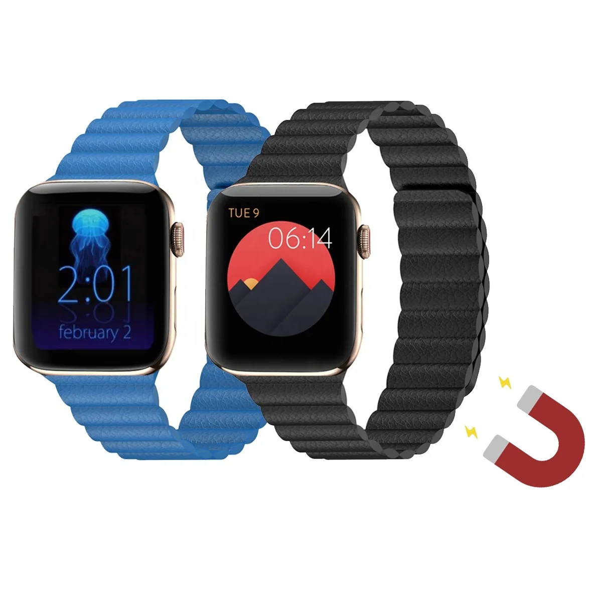 For Apple Watch Strap Genuine Skin Magnet Loop Wristband 38 40 42 44mm Magnetic Leather Band for iWatch, Dark blue, orange, pink, dark brown, black, red, yellow, gray, blue
For Apple Watch Strap Genuine Skin Magnet Loop Wristband 38 40 42 44mm Magnetic Leather Band for iWatch, Dark blue, orange, pink, dark brown, black, red, yellow, gray, blue