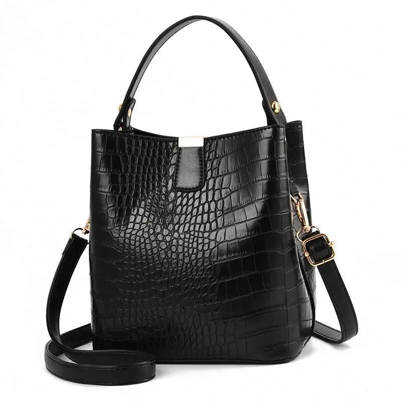 Elegant Ladies PU Alligator Bucket Bags Casual Crocodile Pattern Tote Shoulder Messenger Handbag Purse
Elegant Ladies PU Alligator Bucket Bags Casual Crocodile Pattern Tote Shoulder Messenger Handbag Purse