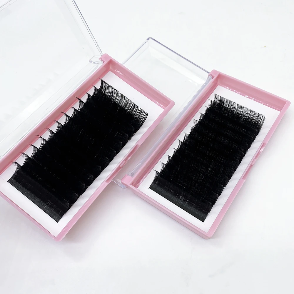 All Size Lashes Extensions Individual Lash Silk Faux Mink Custom Packaging Eyelash Extensions korea, Natural black
All Size Lashes Extensions Individual Lash Silk Faux Mink Custom Packaging Eyelash Extensions korea, Natural black