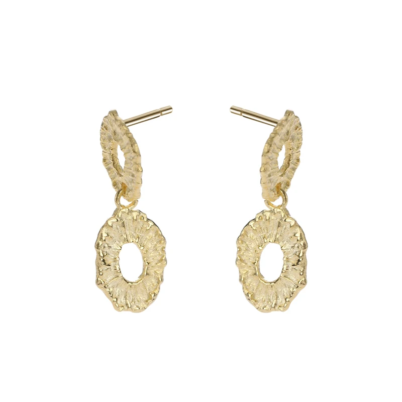 INS fashion trend women gold earrings vintage two circle big drop stud earring 925 sterling silver
INS fashion trend women gold earrings vintage two circle big drop stud earring 925 sterling silver