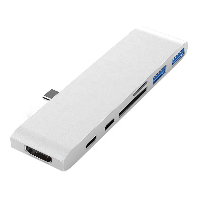 7 in 1 Type C Hub with USB-C 100W Power Delivery USB C 5Gbps Data 4K TF SD Card Reader USB 3.0 Ports
7 in 1 Type C Hub with USB-C 100W Power Delivery USB C 5Gbps Data 4K TF SD Card Reader USB 3.0 Ports