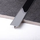 Steel Connective Stainless Steel 304 T Shape Flooring Transition Strip Matt Finished Tile Connective Trim For Sale