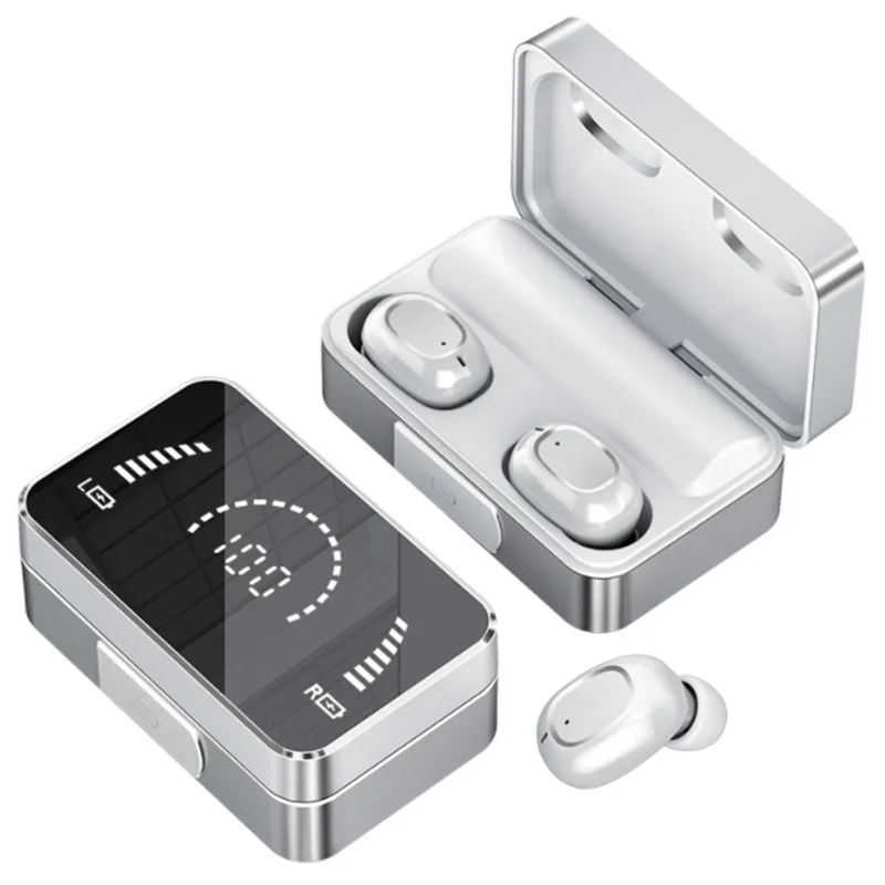 High Quality Mirror Earbuds, Mini Wireless TWS Headset LED Display Waterproof In Ear Hifi Headphone With Power Bank For Phone, Black/white
High Quality Mirror Earbuds, Mini Wireless TWS Headset LED Display Waterproof In Ear Hifi Headphone With Power Bank For Phone, Black/white