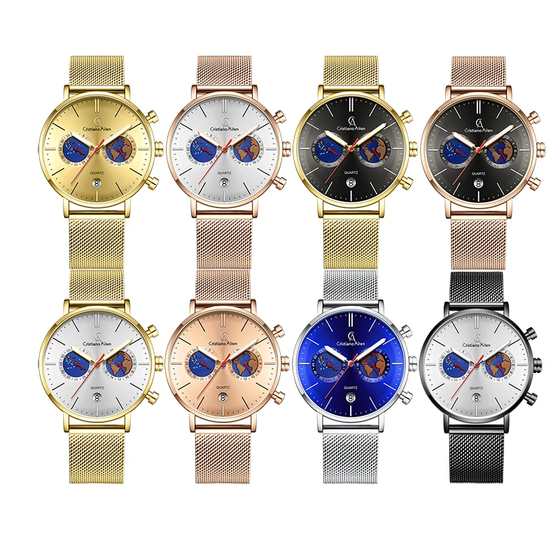 Cristiano Aillen 2022 Men's Fashion Business Watches Men Casual Calendar Clock Male Stainless Steel Quartz Watch Montre Homme
Cristiano Aillen 2022 Men's Fashion Business Watches Men Casual Calendar Clock Male Stainless Steel Quartz Watch Montre Homme