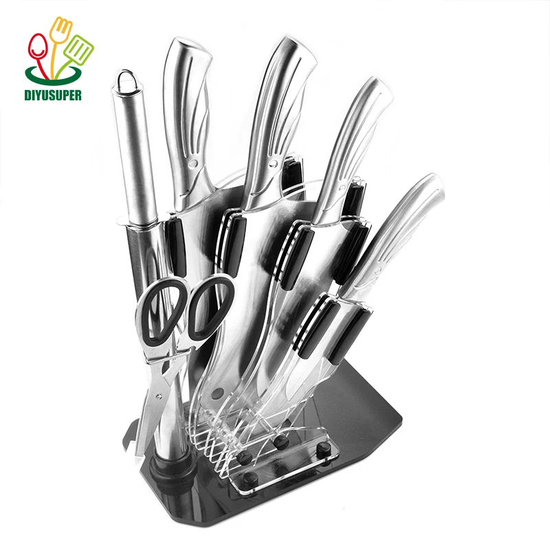 Low MOQ professional stainless steel handle tchibo (tcm) kitchen knife sets, Silver
Low MOQ professional stainless steel handle tchibo (tcm) kitchen knife sets, Silver