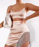 2020 New trendy party club sexy shiny 2 piece set women tassel sequin dress skirts
2020 New trendy party club sexy shiny 2 piece set women tassel sequin dress skirts