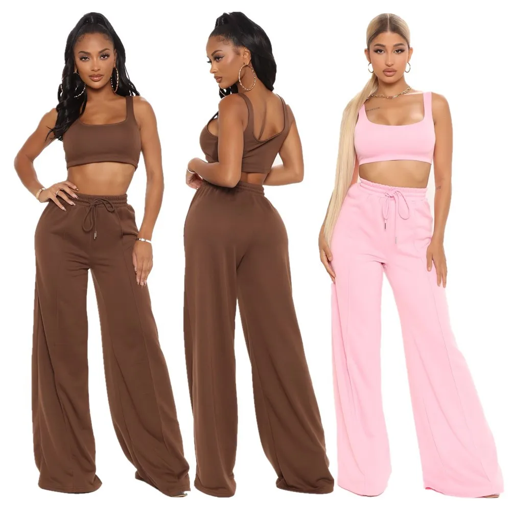 DUOUDOCOLOR Fall new sleeveless drawstring wide leg pantsuit is a hit new arrivals 2 pcs Short Set for women Clothing D98235
DUOUDOCOLOR Fall new sleeveless drawstring wide leg pantsuit is a hit new arrivals 2 pcs Short Set for women Clothing D98235