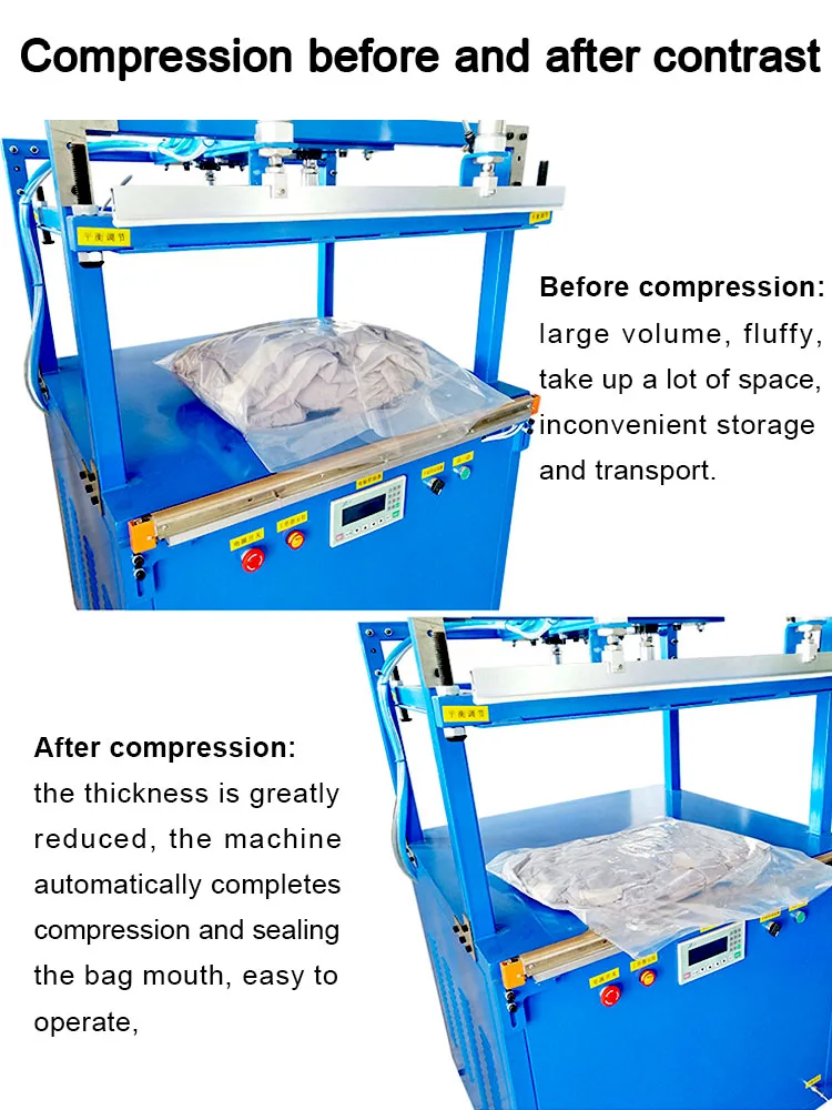 JYD Factory Price YS600 Commercial Pillow Compression And Packing Machine / Vacuum Fluffy Pillow Compressing Sealing Machine 