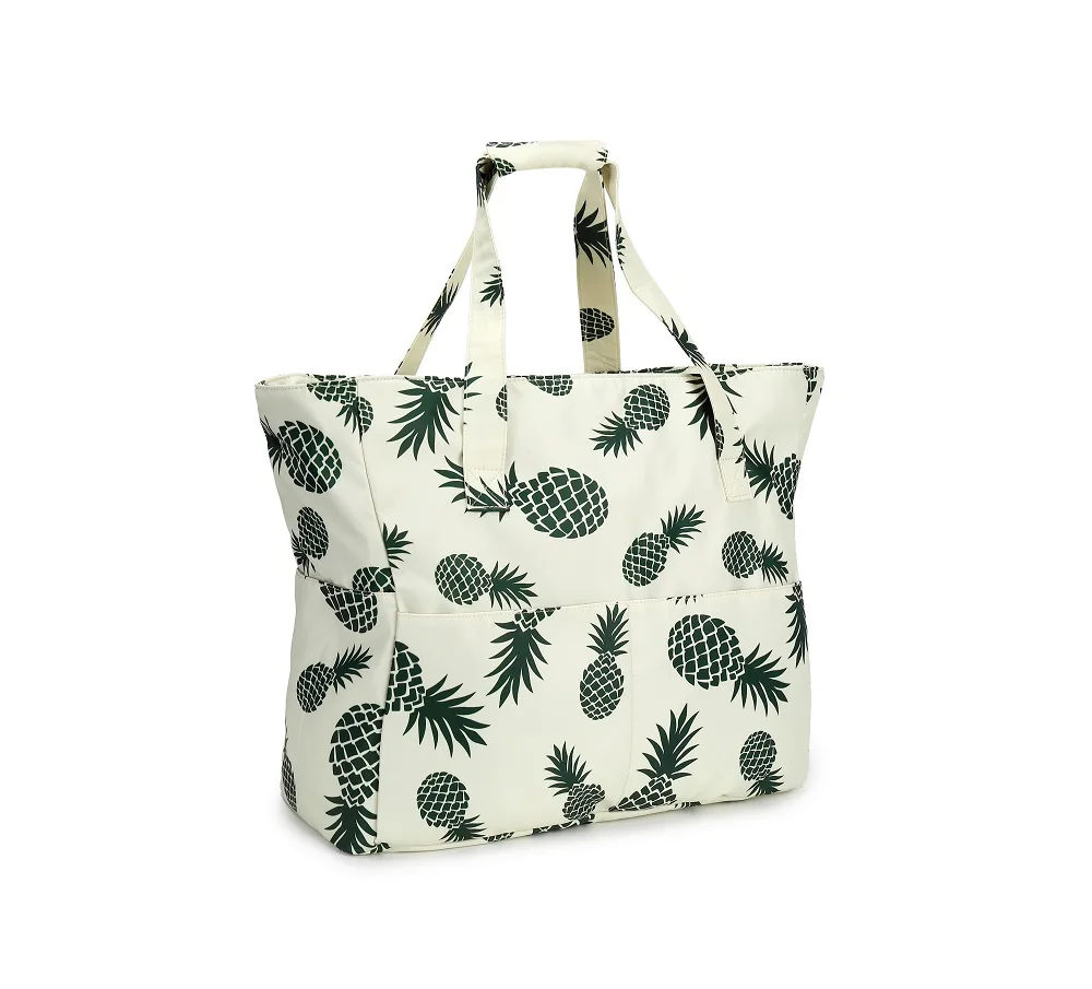 Fashion Fruit Large Tote Bag Waterproof Lining Shoulder Straps Multiple Pockets Beach Bag, Fruit or customized
Fashion Fruit Large Tote Bag Waterproof Lining Shoulder Straps Multiple Pockets Beach Bag, Fruit or customized