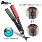 Online Hair 1 3/5 Inch Custom Logo Us Eu Au Uk Plug Straightener Online Flat Iron Vaporizer Iron Straighten Hair Vapor