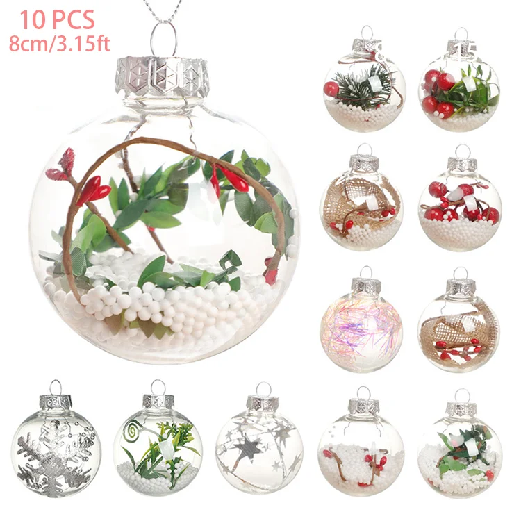KangGang 2022 Christmas Tree Decoration Supplies 8cm Transparent Clear Christmas Ball 3D Built-In Christmas Ball Ornaments
KangGang 2022 Christmas Tree Decoration Supplies 8cm Transparent Clear Christmas Ball 3D Built-In Christmas Ball Ornaments