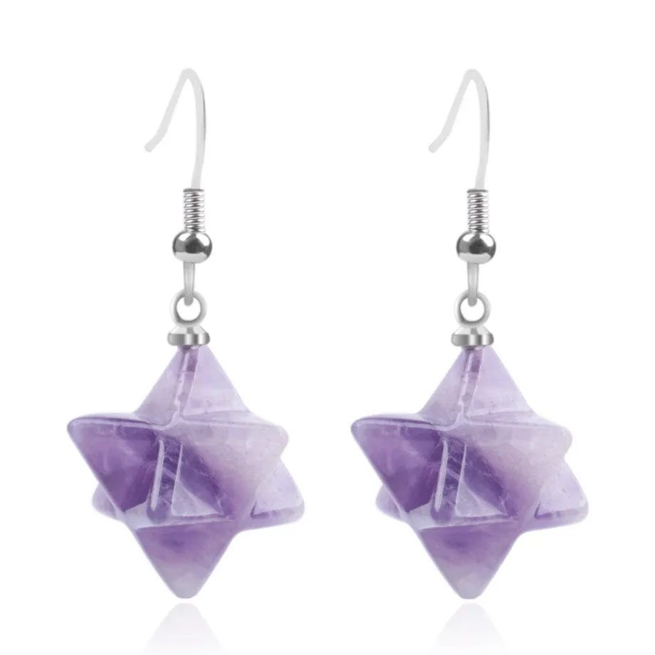 wholesale new natural crystal merkaba star shape reiki earrings gemstone jewelry natural stone for women amethyst earrings
wholesale new natural crystal merkaba star shape reiki earrings gemstone jewelry natural stone for women amethyst earrings