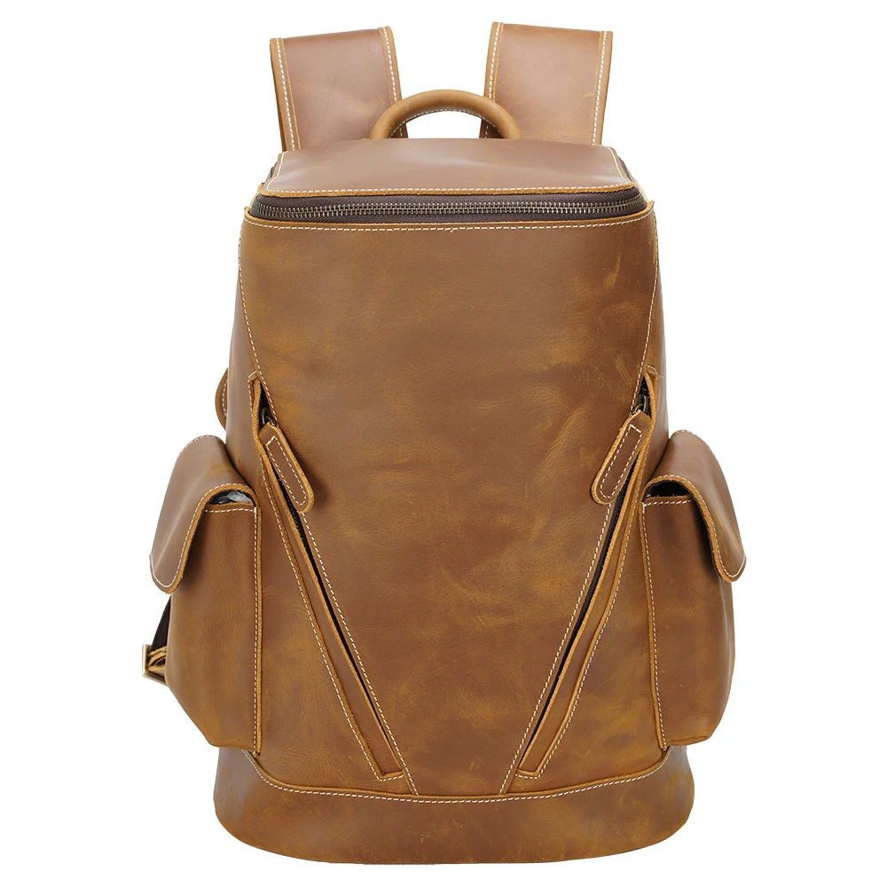 TIDING Custom Retro Style Cow Leather Backpack Men's Multi-pocket Genuine Leather Laptop Backpack For Travel, Customized color
TIDING Custom Retro Style Cow Leather Backpack Men's Multi-pocket Genuine Leather Laptop Backpack For Travel, Customized color