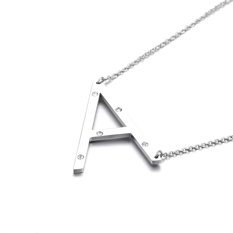 Qings Stainless Steel Surgical Steel Silver Plating CZ Diamond Old English Font Custom Necklace
Qings Stainless Steel Surgical Steel Silver Plating CZ Diamond Old English Font Custom Necklace