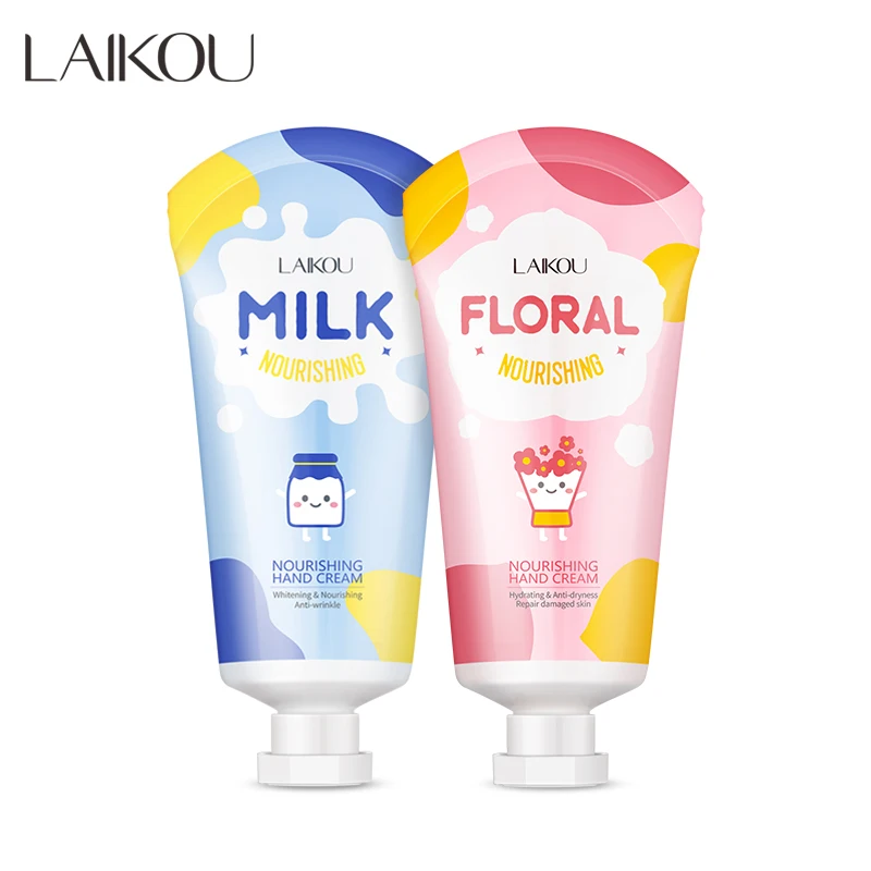LAIKOU Moisturizing hand cream 50g milk & flowers fragrance anti-crack hand cream
LAIKOU Moisturizing hand cream 50g milk & flowers fragrance anti-crack hand cream
