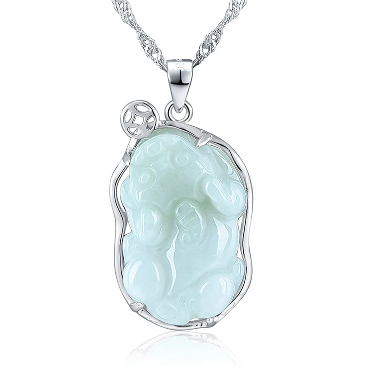 Silver Inlaid Jade Pixiu Pendant S925 Silver Inlaid Lucky Beast Money Pixiu Necklace Couple Gift Jade Pendant
Silver Inlaid Jade Pixiu Pendant S925 Silver Inlaid Lucky Beast Money Pixiu Necklace Couple Gift Jade Pendant