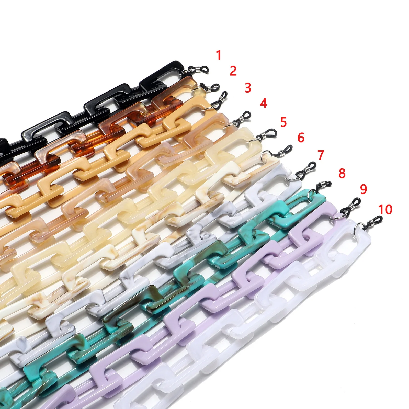 Wholesale Trendy Big Flat Acrylic Acetate Colorful Sunglasses Chain Facemask Glasses Holder, Multicolors
Wholesale Trendy Big Flat Acrylic Acetate Colorful Sunglasses Chain Facemask Glasses Holder, Multicolors