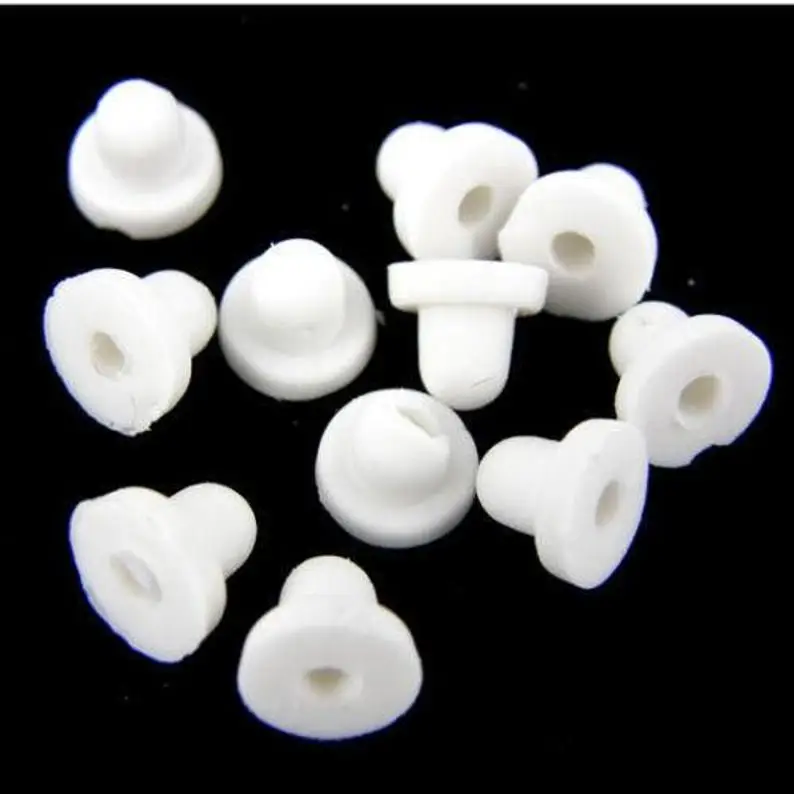 Wholesale High Quality Super Secure Silicone Earpost Ear Nut Earring Backs Rubber Comfort Pads Findings Supplies DIY Jewelry, White
Wholesale High Quality Super Secure Silicone Earpost Ear Nut Earring Backs Rubber Comfort Pads Findings Supplies DIY Jewelry, White