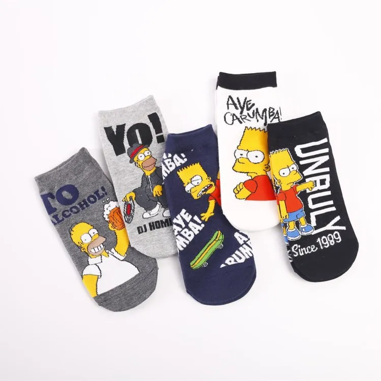 Wholesale Ankle Summer Fashion Cute Comics Women Men Socks Creative Breathable Cotton Cartoon Short Socks, 5 colors as picture
Wholesale Ankle Summer Fashion Cute Comics Women Men Socks Creative Breathable Cotton Cartoon Short Socks, 5 colors as picture