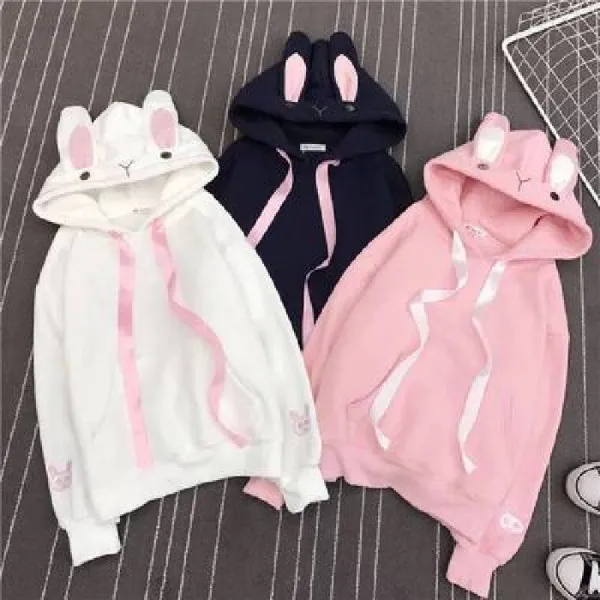 Sweet pink embroidered rabbit ears hooded sweater female cute girl girlfriend harajuku streetwear sweatshirt couple top ins
Sweet pink embroidered rabbit ears hooded sweater female cute girl girlfriend harajuku streetwear sweatshirt couple top ins