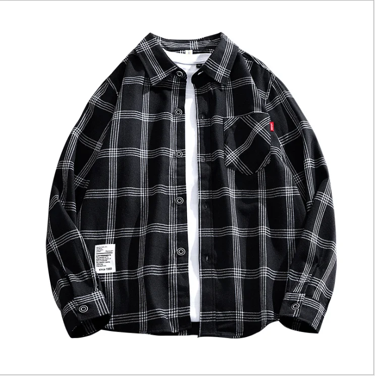 Curved Hem Button Up Cowboy Plaid Striped Cotton Man T-shirt Long Sleeve Leisure Polo Shirt Men Casual Shirts
Curved Hem Button Up Cowboy Plaid Striped Cotton Man T-shirt Long Sleeve Leisure Polo Shirt Men Casual Shirts