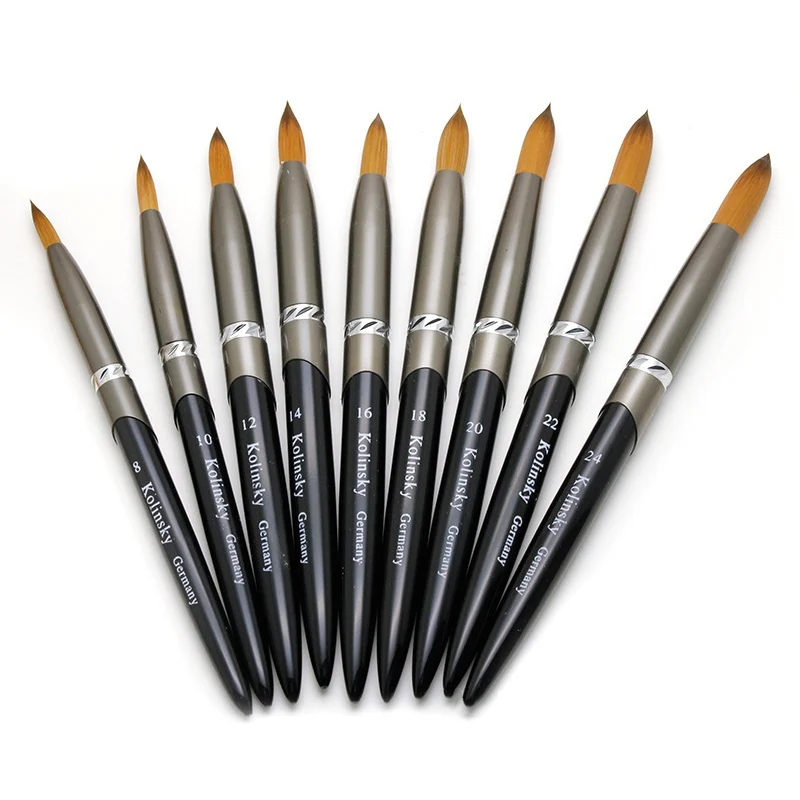 Kolinsky Sable Hair Acrylic Nail Brush Pen Liquid Glitter Handle Manicure Tools, Black
Kolinsky Sable Hair Acrylic Nail Brush Pen Liquid Glitter Handle Manicure Tools, Black