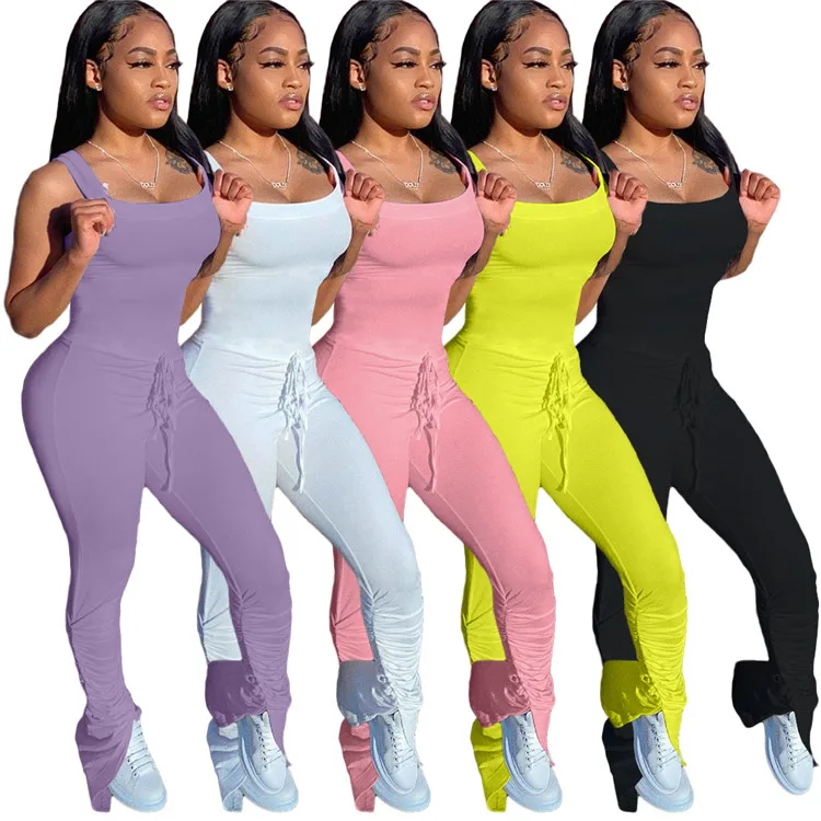 Casual Lady One Piece Rompers Sleeveless Solid Color Split Long Bodycon Summer Women Jumpsuits, Customized color
Casual Lady One Piece Rompers Sleeveless Solid Color Split Long Bodycon Summer Women Jumpsuits, Customized color