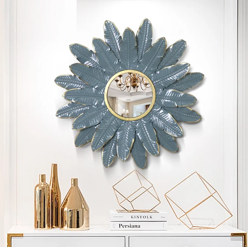 Home Decor Wall Art Mirror,Living Room Large Beauty Leaves Sun Flower Shape Hanging Metal Framed Decorative Wall Mirror, Customized
Home Decor Wall Art Mirror,Living Room Large Beauty Leaves Sun Flower Shape Hanging Metal Framed Decorative Wall Mirror, Customized