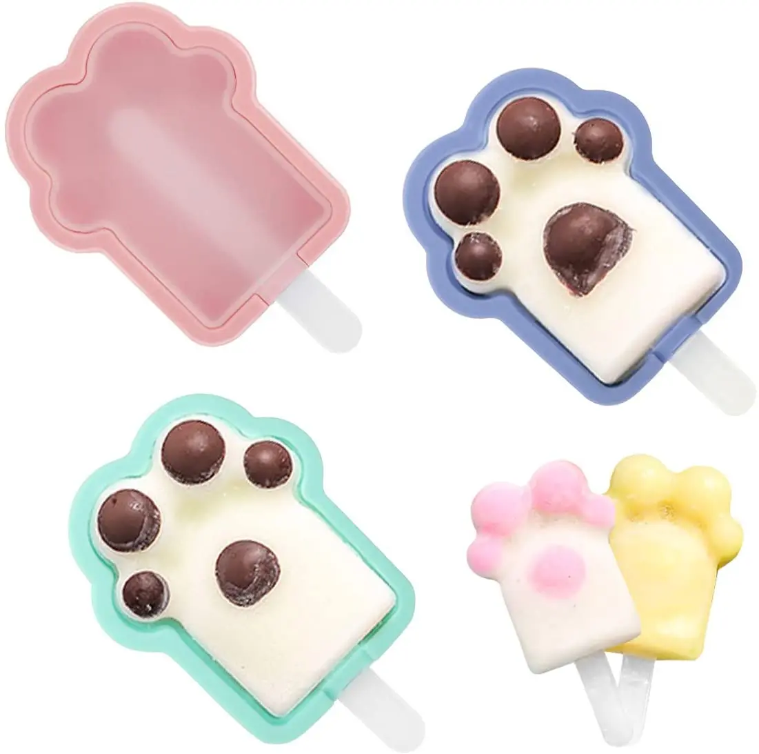 High Quality Kitchen Reusable Chocolate Cat Non Stick Tool Silicone Popsicle Container Ice Cream Mold, Pink/bule/green/customized
High Quality Kitchen Reusable Chocolate Cat Non Stick Tool Silicone Popsicle Container Ice Cream Mold, Pink/bule/green/customized