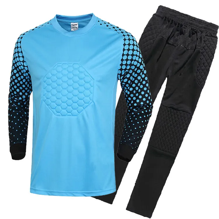 Wholesale football uniform goalkeeper suit long sleeve t-shirt and sweatpants 2 pieces mens soccer jersey set
Wholesale football uniform goalkeeper suit long sleeve t-shirt and sweatpants 2 pieces mens soccer jersey set