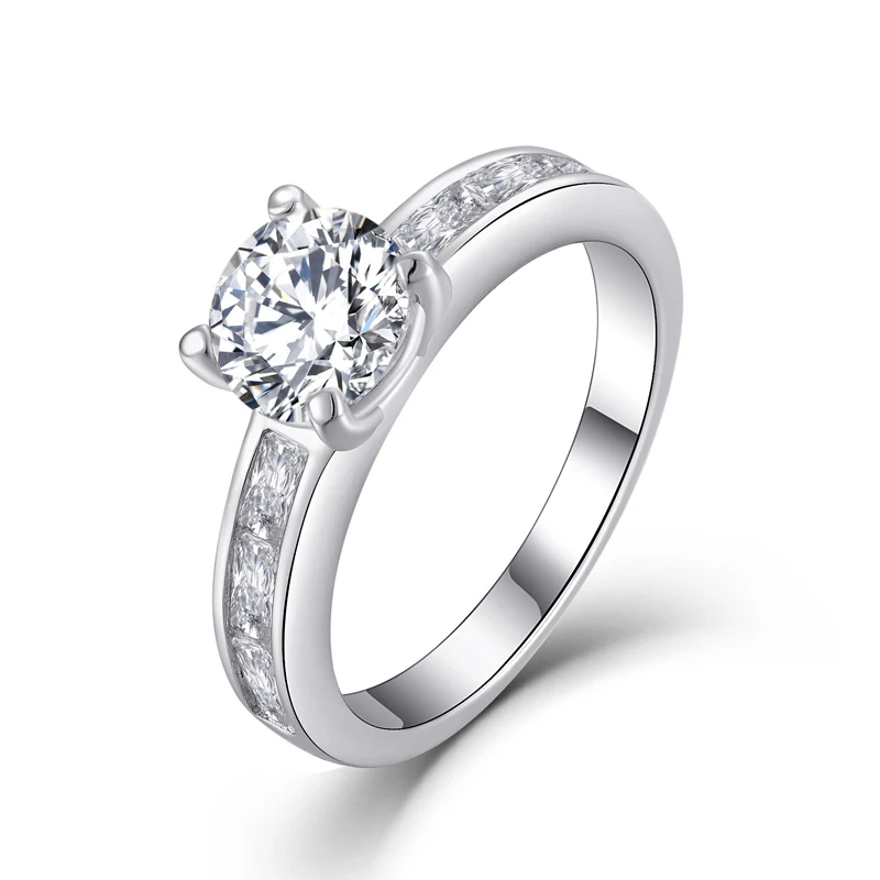 Minimalist Jewelry 18K White Gold Plated S925 Sterling Silver Moissanite Ring Engagement Rings
Minimalist Jewelry 18K White Gold Plated S925 Sterling Silver Moissanite Ring Engagement Rings
