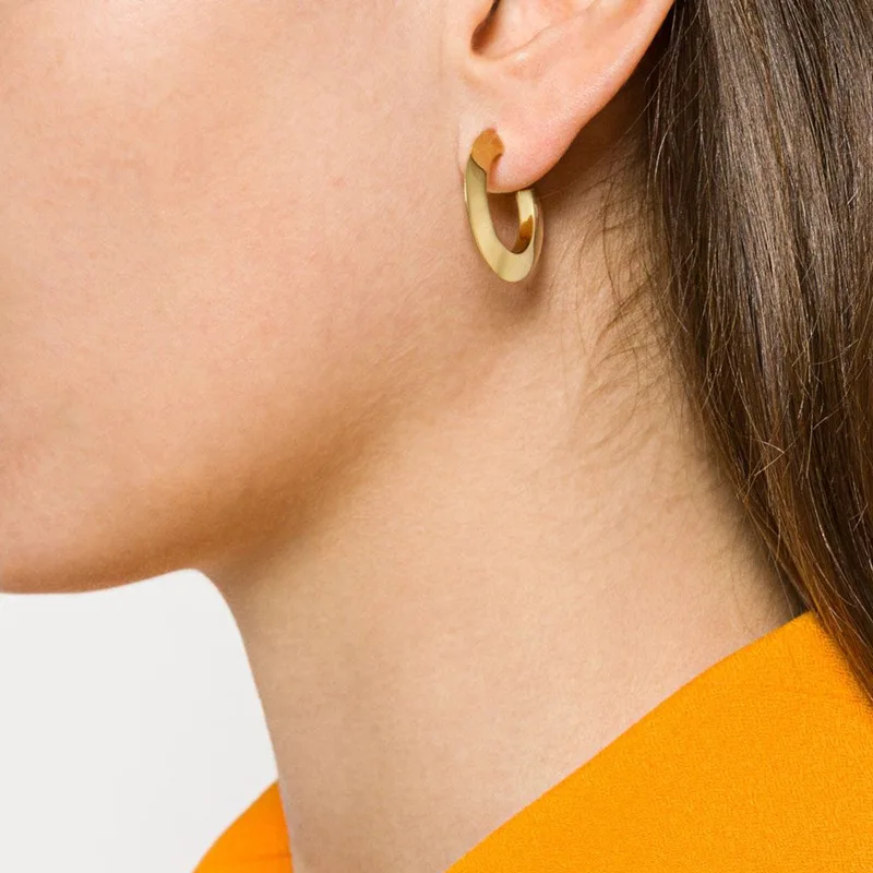 Hypoallergenic Wide C Shaped Hoop Earrings 925 Silver Needle Gold Plated Brass Chunky C Shaped Stud Earrings Minimalist Girl
Hypoallergenic Wide C Shaped Hoop Earrings 925 Silver Needle Gold Plated Brass Chunky C Shaped Stud Earrings Minimalist Girl
