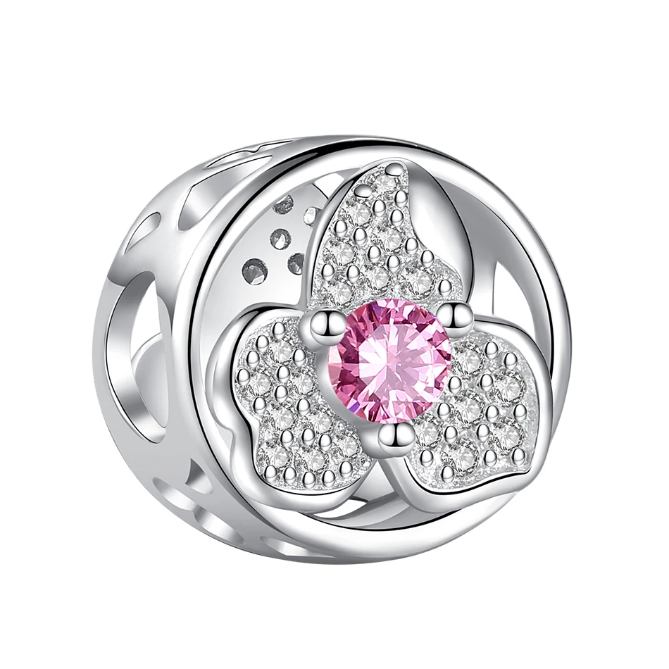 Trendy 925 Sterling Silver Flowers Beads Pink CZ Petal White Gold Beads Fit Charms Bracelet for women DIY Jewelry Gift
Trendy 925 Sterling Silver Flowers Beads Pink CZ Petal White Gold Beads Fit Charms Bracelet for women DIY Jewelry Gift