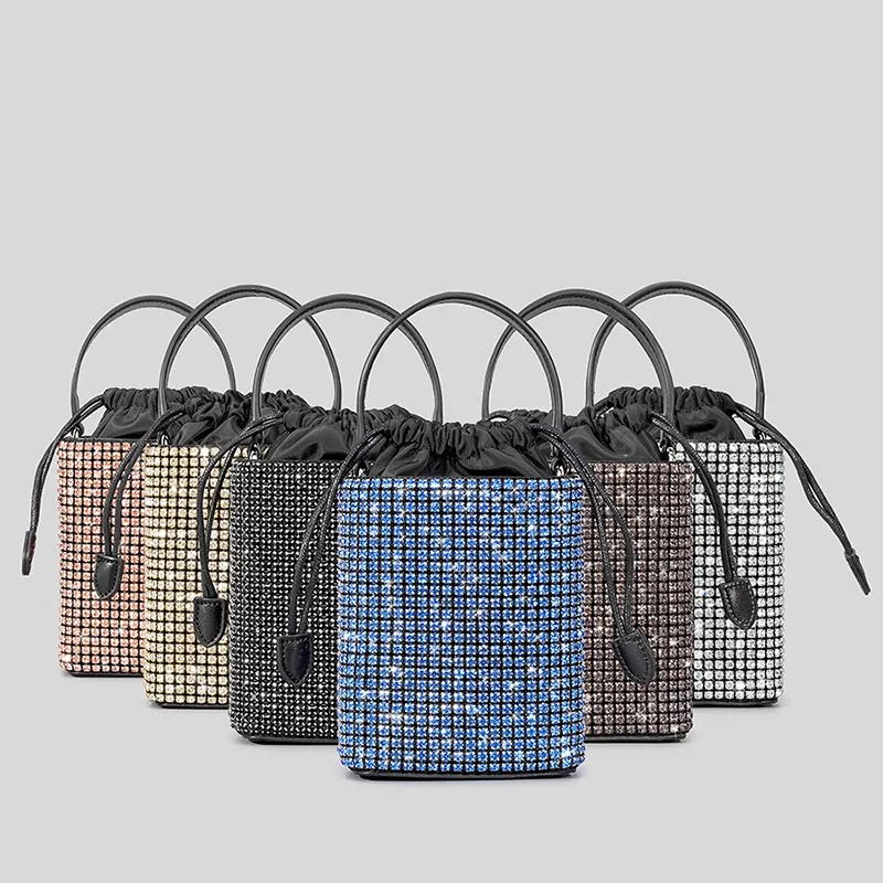 2023 new arrival women diamond purses evening bag ladies mini rhinestone clutch bucket handbag with chain
2023 new arrival women diamond purses evening bag ladies mini rhinestone clutch bucket handbag with chain