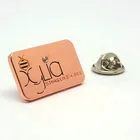 Custom your own design pattern metal rose gold pin badges making with pin on for clothing