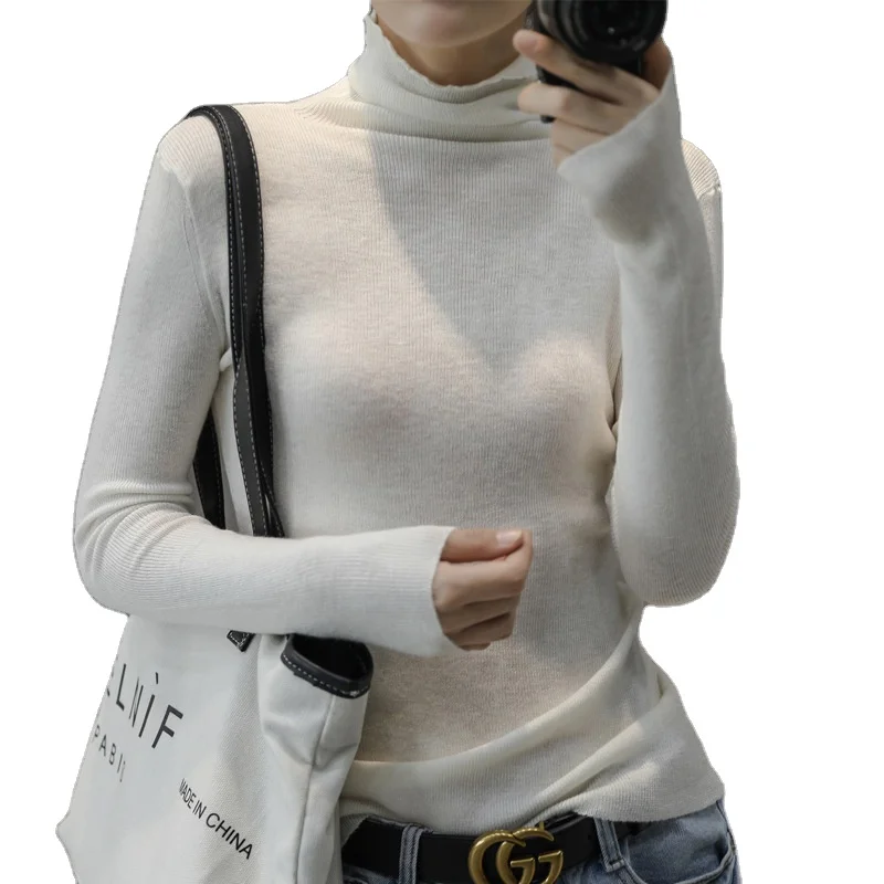2020 autumn and winter new Japanese bottoming shirt turtleneck sweater women short pile pile collar with slim knit sweater
2020 autumn and winter new Japanese bottoming shirt turtleneck sweater women short pile pile collar with slim knit sweater