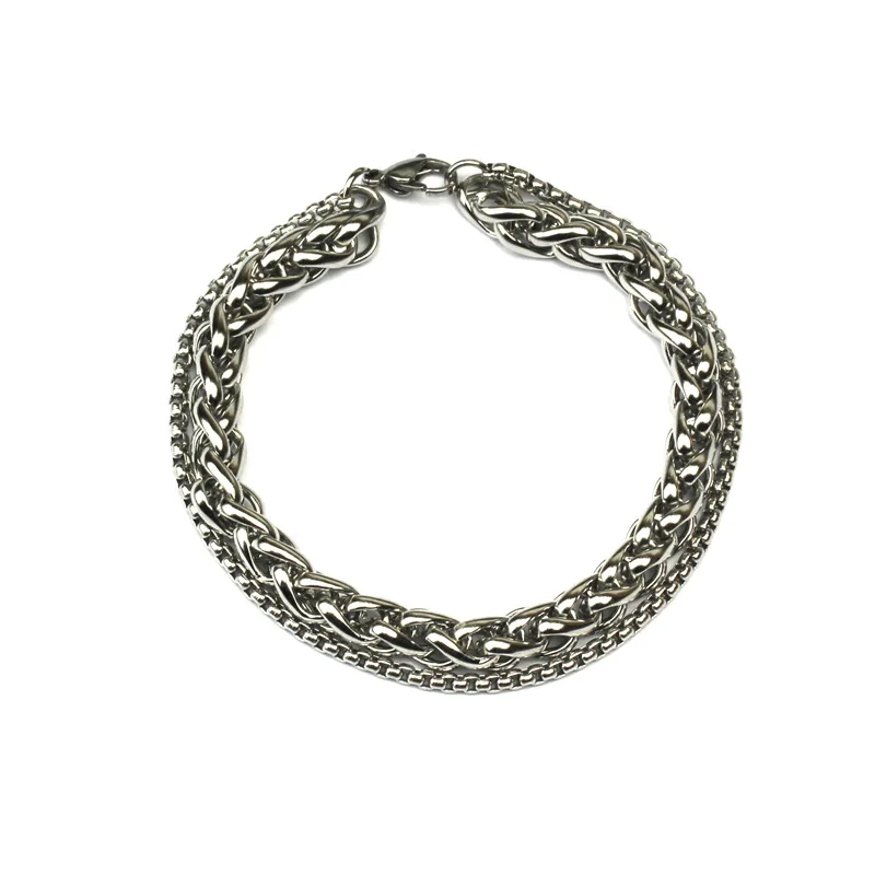 Popular Stainless Steel Bracelet Men's Personality Charm Flower Basket Chain Double Layer Bracelet Jewelry Wholesale
Popular Stainless Steel Bracelet Men's Personality Charm Flower Basket Chain Double Layer Bracelet Jewelry Wholesale